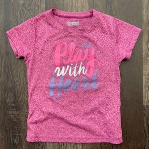 Girls Under Armour dry wick tshirt